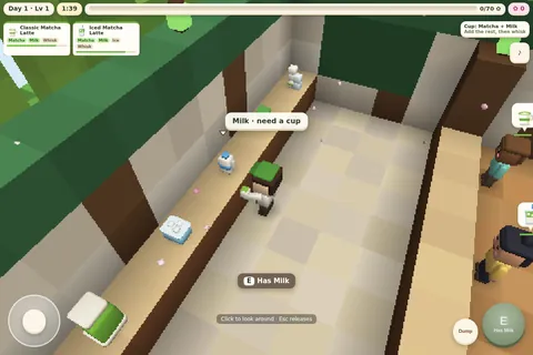 Blocky Matcha Café